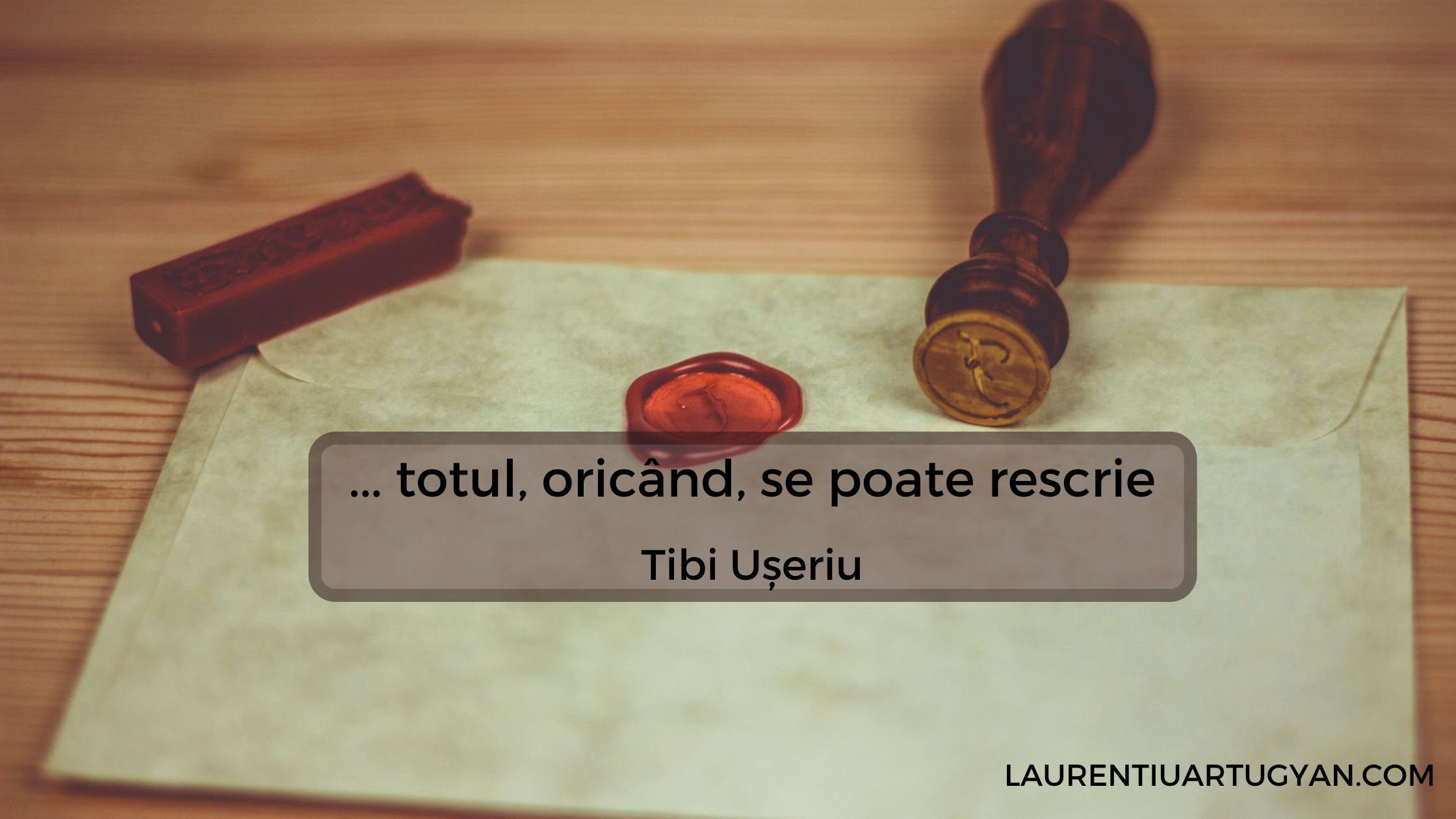 27 de pasi, Tibi Useriu. O carte despre asumare, curaj si rescrierea trecutului